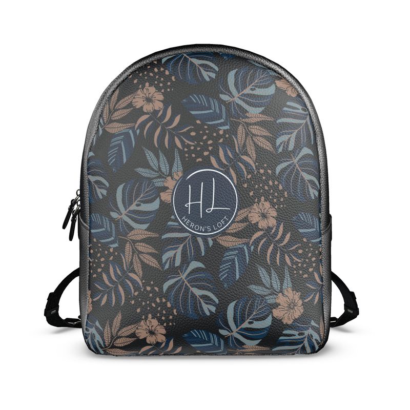 Backpack - Nappa Leather - Midnight Monstera