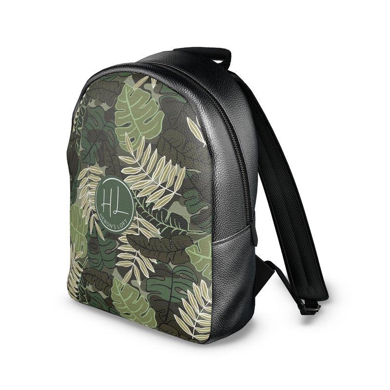 Backpack - Nappa Leather - Camo Leaves
