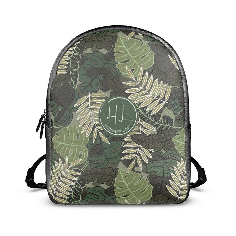Backpack - Nappa Leather - Camo Leaves