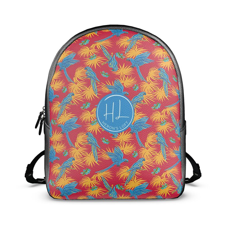 Backpack - Nappa Leather - Tropical Macaw - Scarlett Crest