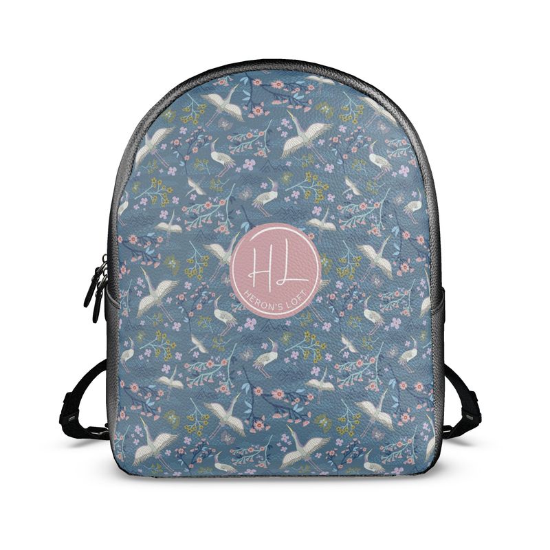 Backpack - Nappa Leather - White Crane