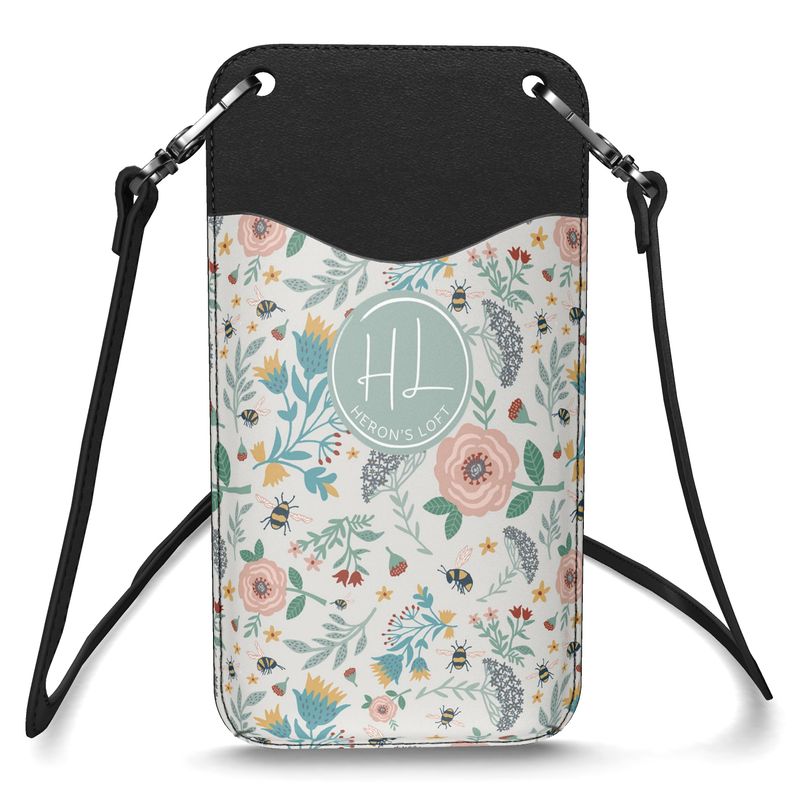 Phone Holder - Nappa Leather - Bee Garden