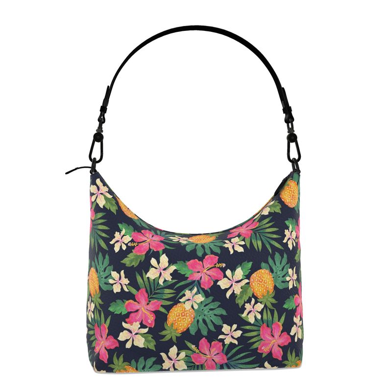 Square Shoulder Bag - Nappa Leather - Pineapple Paradise