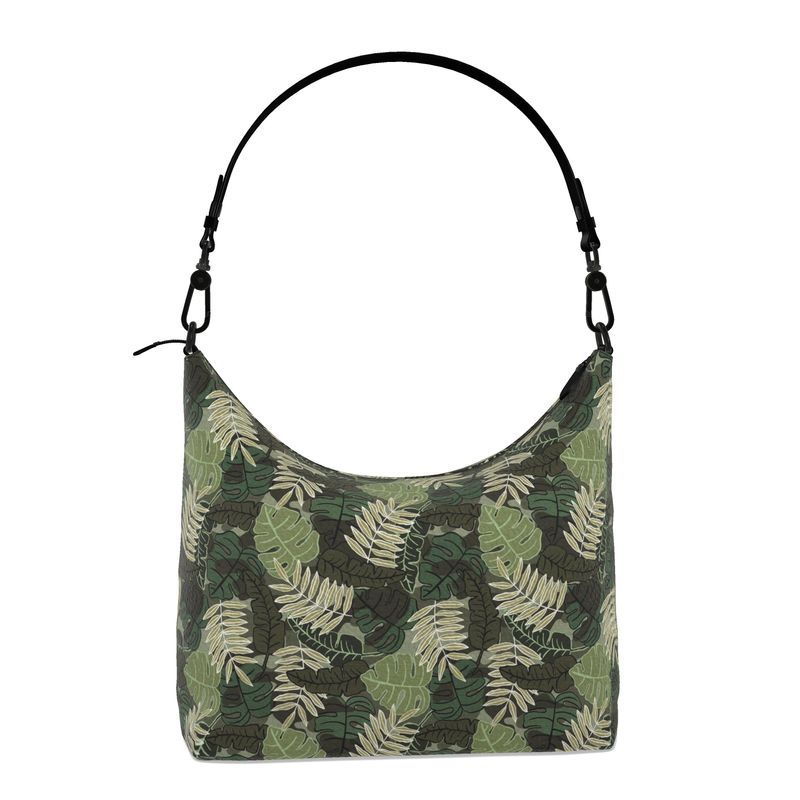 Square Shoulder Bag - Nappa Leather - Camo Leaves