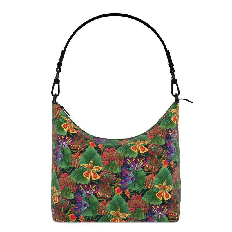 Square Shoulder Bag - Nappa Leather - Jungle Flower