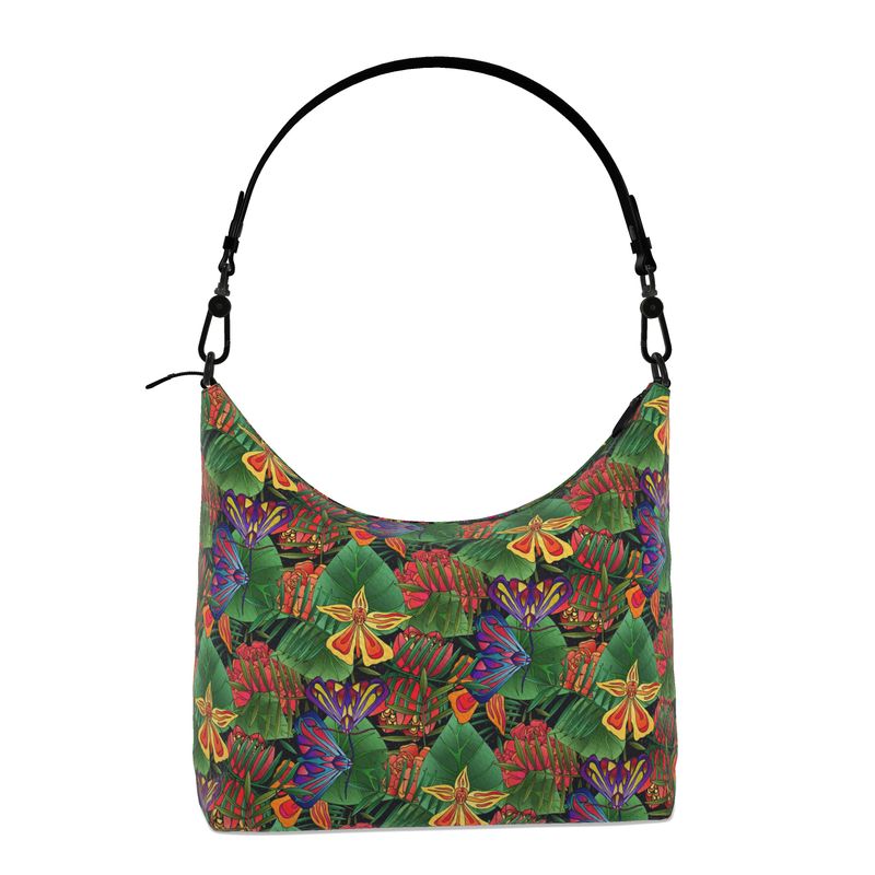 Square Shoulder Bag - Nappa Leather - Jungle Flower