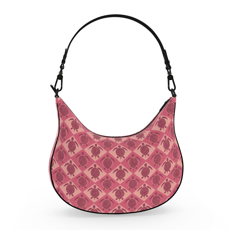 Curve Shoulder Bag - Nappa Leather - Topo Turtles - Pink