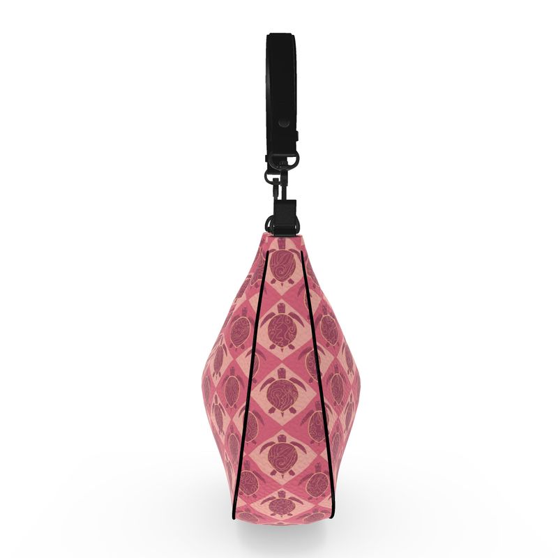 Curve Shoulder Bag - Nappa Leather - Topo Turtles - Pink