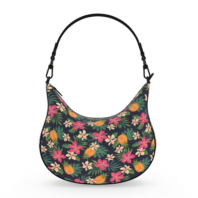 Curve Shoulder Bag - Nappa Leather - Pineapple Paradise