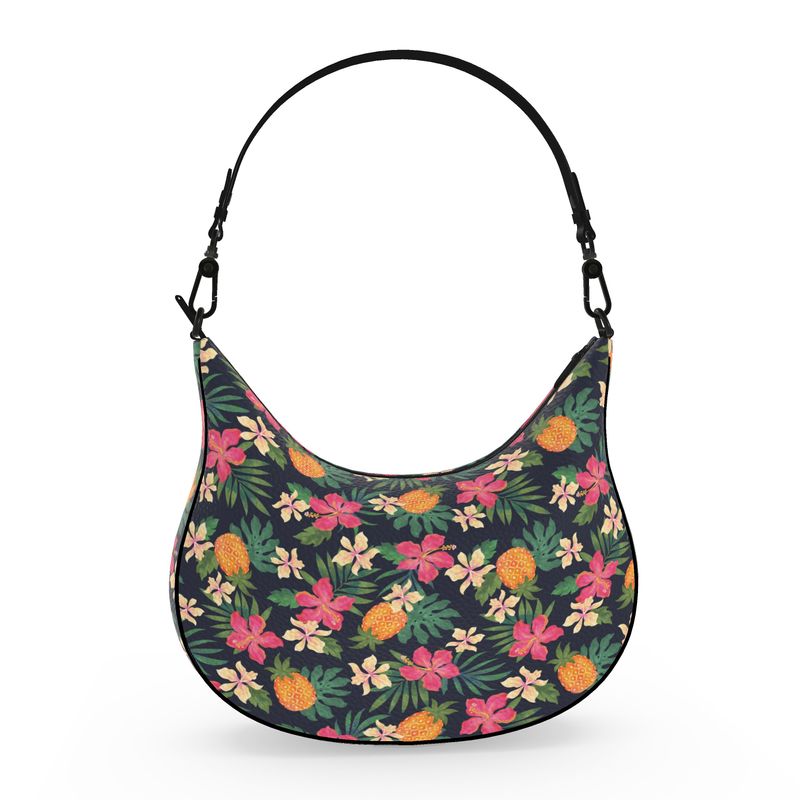 Curve Shoulder Bag - Nappa Leather - Pineapple Paradise