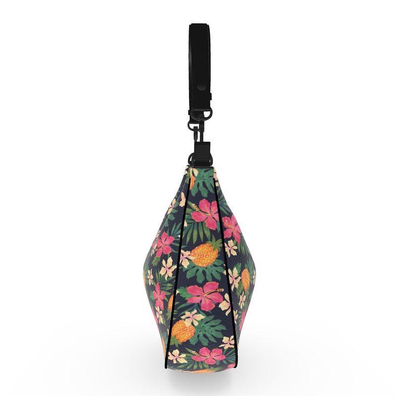 Curve Shoulder Bag - Nappa Leather - Pineapple Paradise