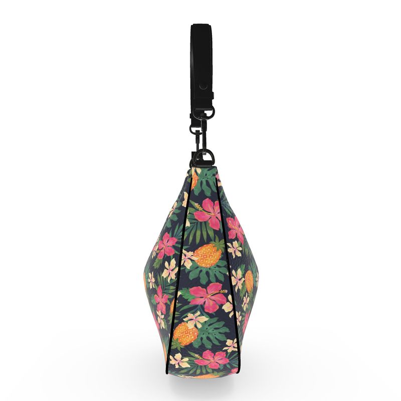 Curve Shoulder Bag - Nappa Leather - Pineapple Paradise