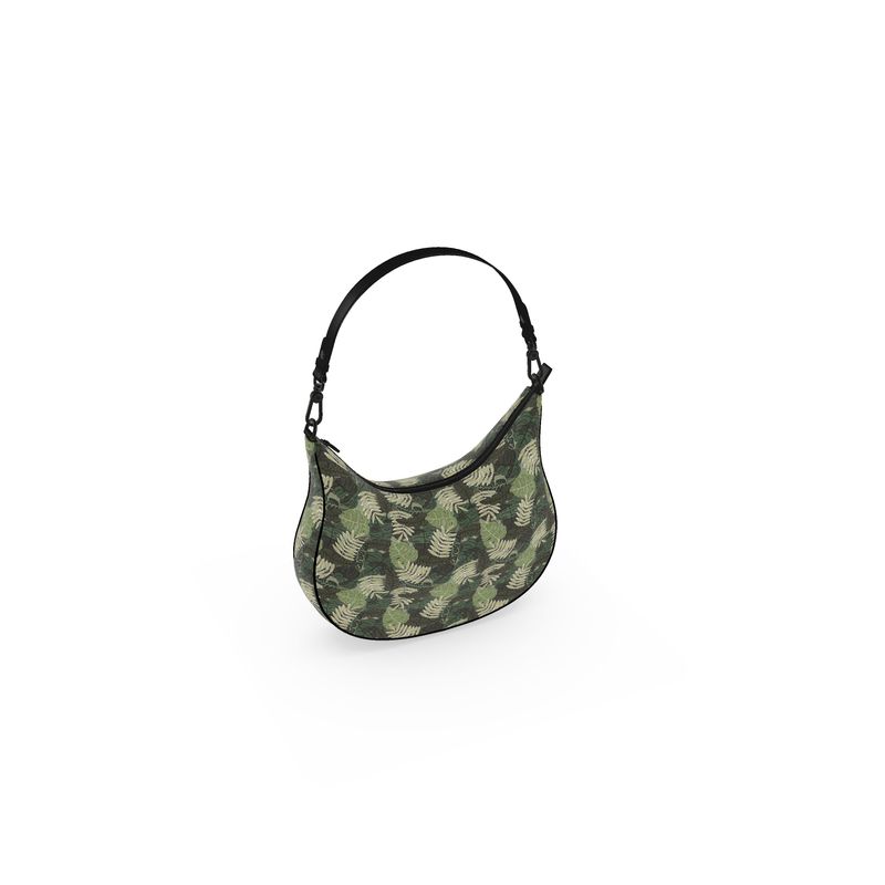 Curve Shoulder Bag - Nappa Leather - Camo Leaves