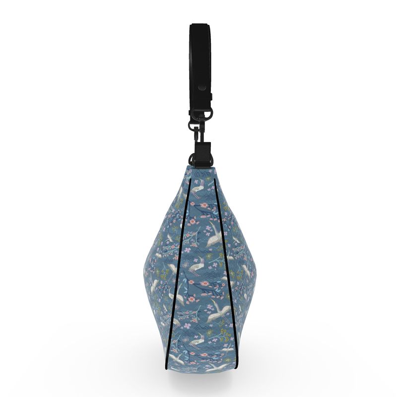 Curve Shoulder Bag - Nappa Leather - White Crane