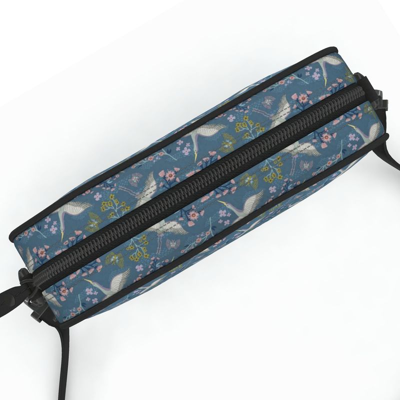 Camera Bag - Nappa Leather - White Crane