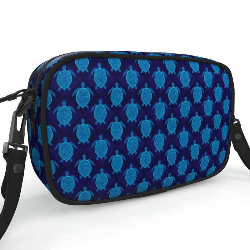 Camera Bag - Nappa Leather - Topo Turtles - Blue
