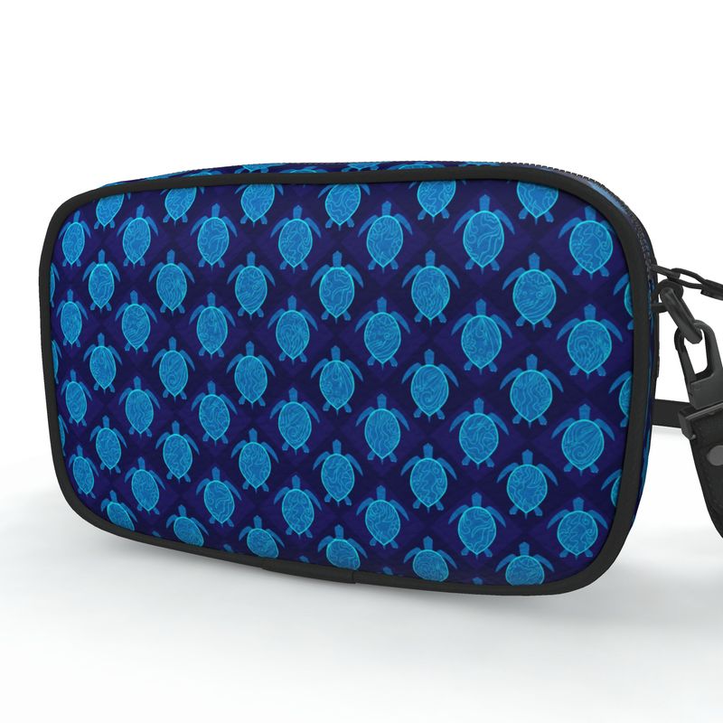 Camera Bag - Nappa Leather - Topo Turtles - Blue