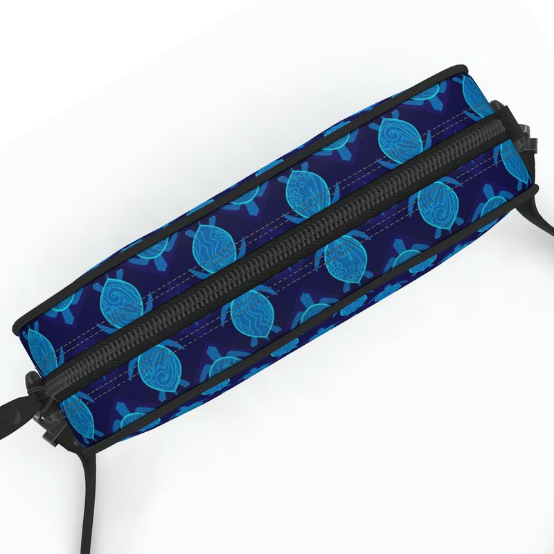 Camera Bag - Nappa Leather - Topo Turtles - Blue