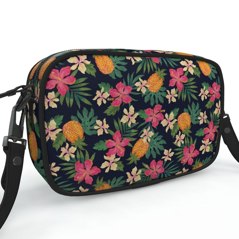 Camera Bag - Nappa Leather - Pineapple Paradise