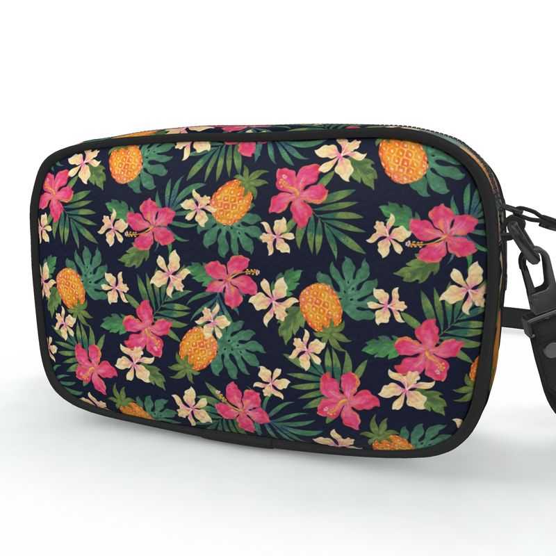 Camera Bag - Nappa Leather - Pineapple Paradise