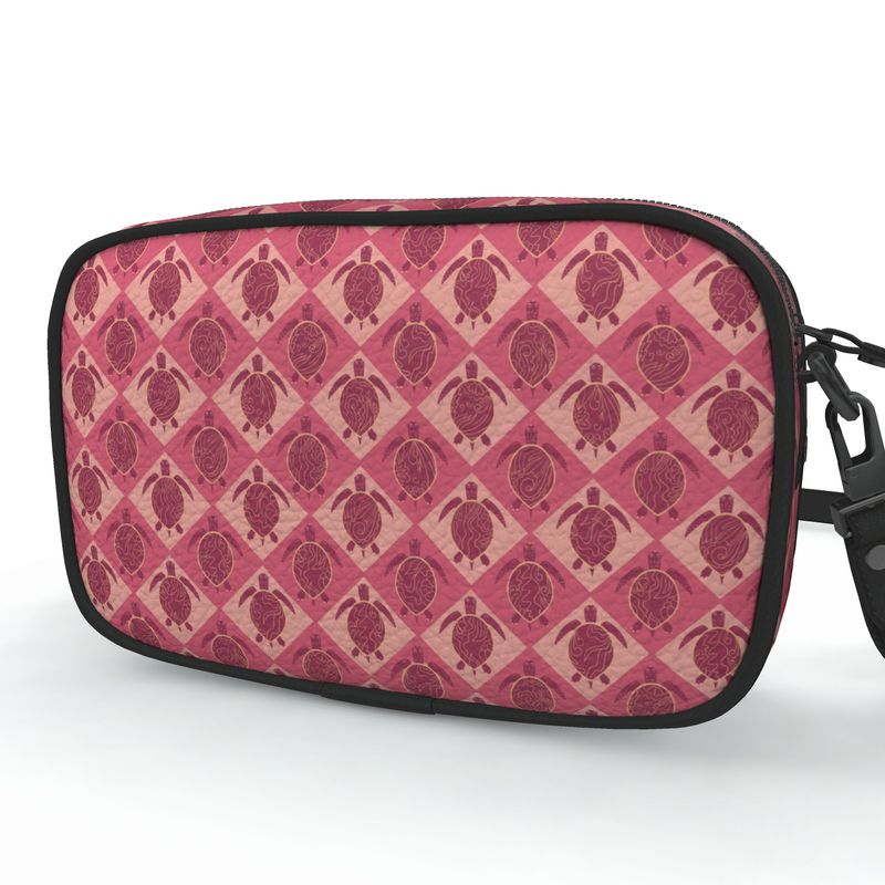 Camera Bag - Nappa Leather - Topo Turtles - Pink