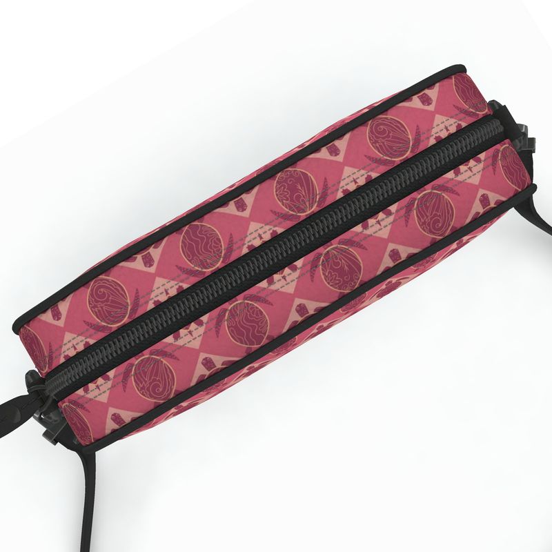 Camera Bag - Nappa Leather - Topo Turtles - Pink