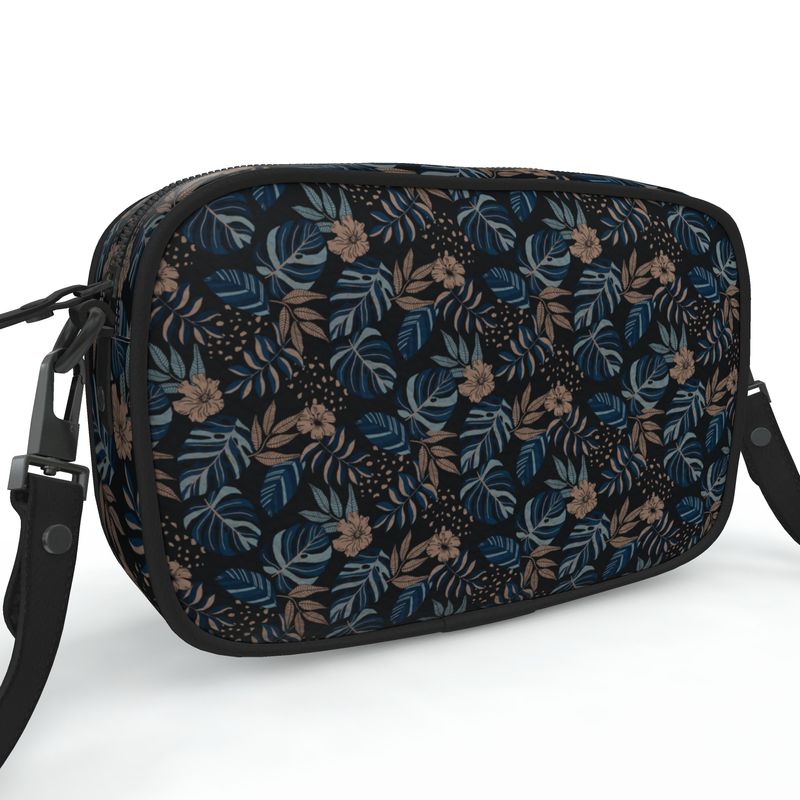 Camera Bag - Nappa Leather - Midnight Monstera