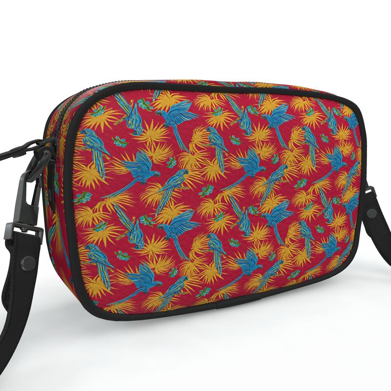 Camera Bag - Nappa Leather - Tropical Macaw - Red