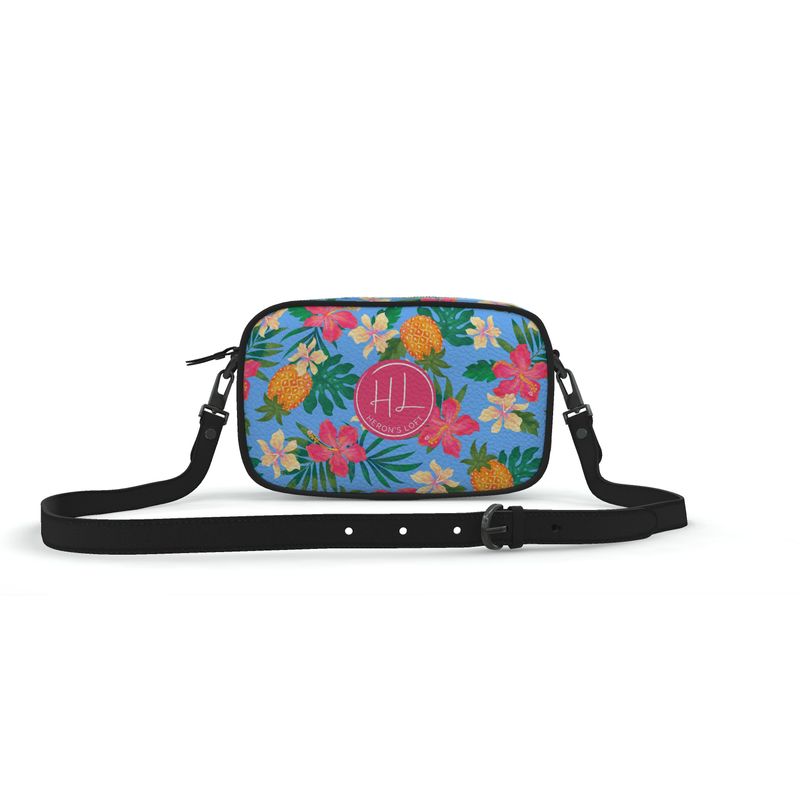 Camera Bag - Nappa Leather - Pineapple Paradise - Island Breeze