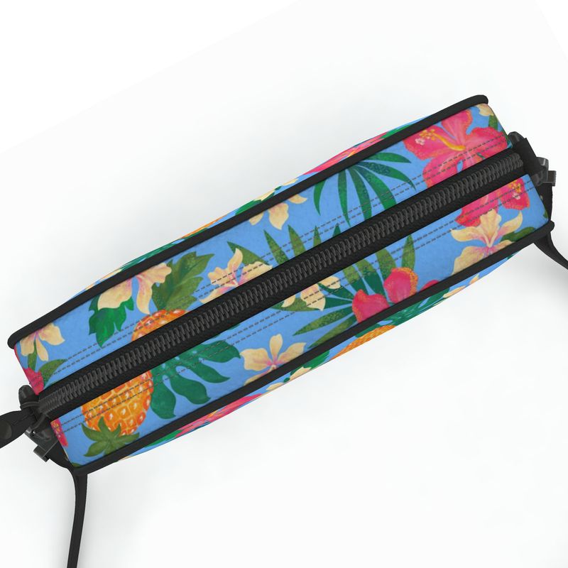 Camera Bag - Nappa Leather - Pineapple Paradise - Island Breeze