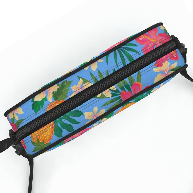 Camera Bag - Nappa Leather - Pineapple Paradise - Island Breeze