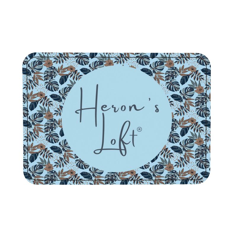 Camera Bag - Nappa Leather - Midnight Monstera - Sky Blue