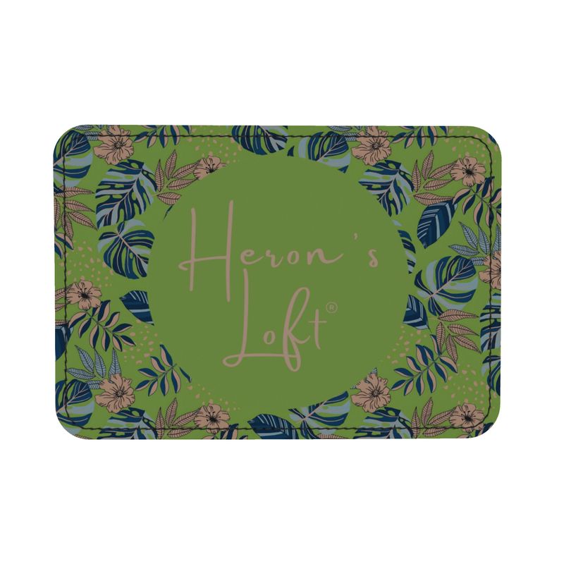 Camera Bag - Nappa Leather - Midnight Monstera - Olive Green