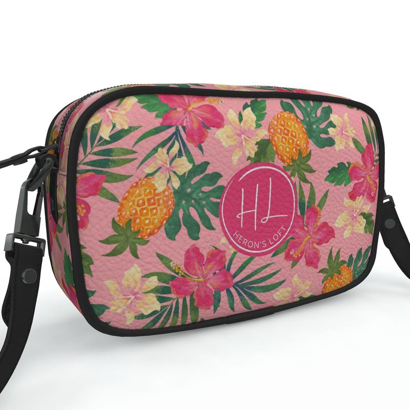 Camera Bag - Nappa Leather - Pineapple Paradise - Yellow
