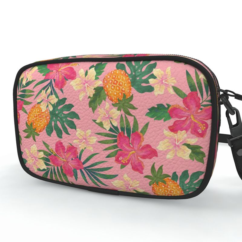 Camera Bag - Nappa Leather - Pineapple Paradise - Yellow