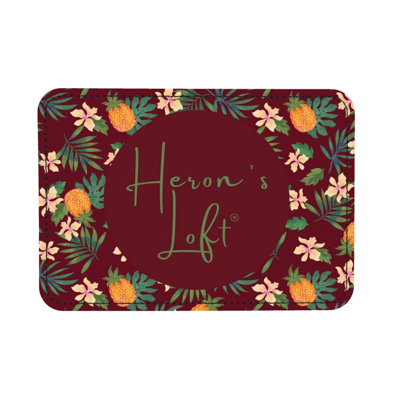 Camera Bag - Nappa Leather - Pineapple Paradise - Burgundy