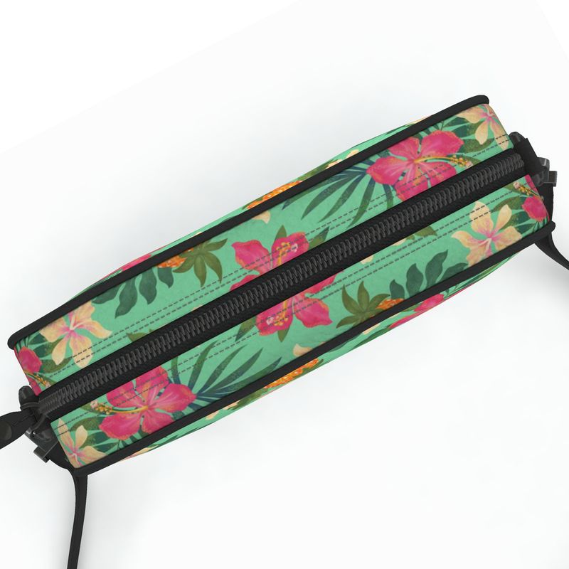 Camera Bag - Nappa Leather - Pineapple Paradise - Tropical Green