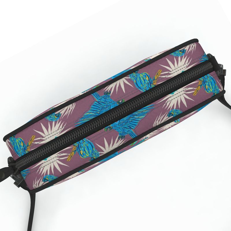 Camera Bag - Nappa Leather - Tropical Macaw - Purple