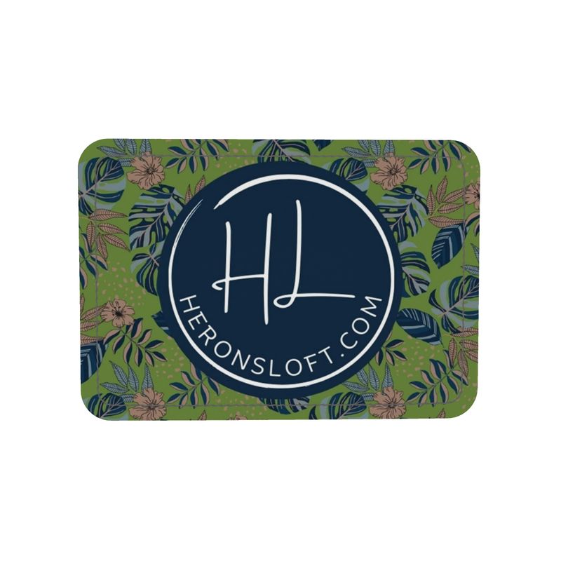 Gumdrop Bag - Nappa Leather - Midnight Monstera - Olive Velour