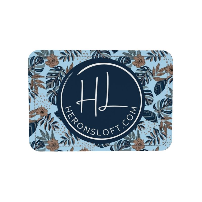 Gumdrop Bag - Nappa Leather - Midnight Monstera - Blue Mist