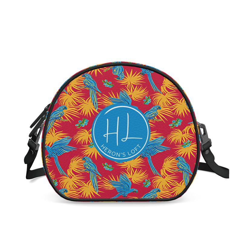 Gumdrop Bag - Nappa Leather - Tropical Macaw - Scarlet Crest
