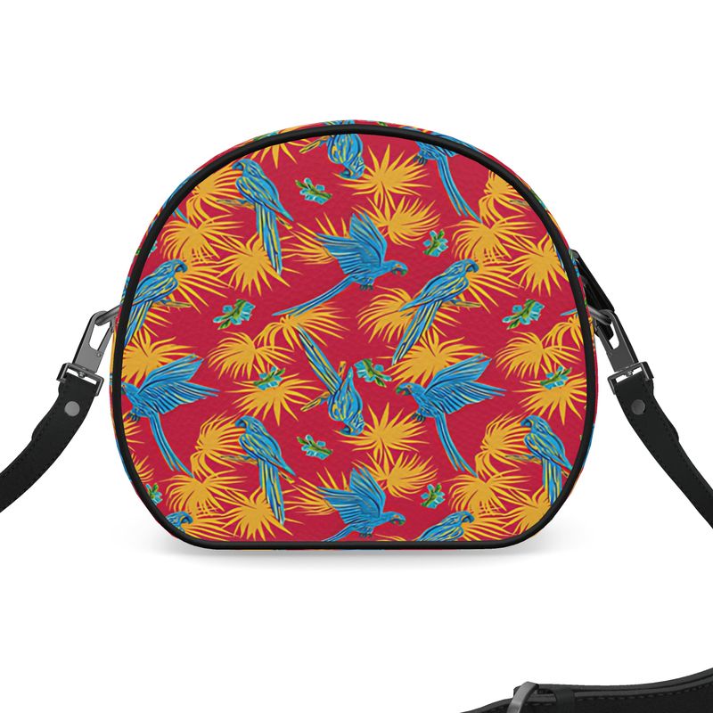 Gumdrop Bag - Nappa Leather - Tropical Macaw - Scarlet Crest