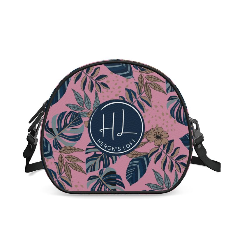 Gumdrop Bag - Nappa Leather - Midnight Monstera - Lunaria Rose