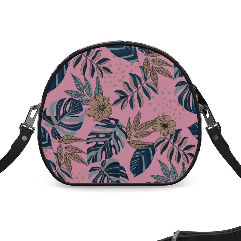 Gumdrop Bag - Nappa Leather - Midnight Monstera - Lunaria Rose