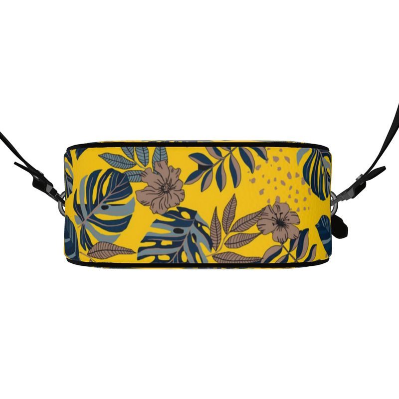 Gumdrop Bag - Nappa Leather - Midnight Monstera - Garden Ember