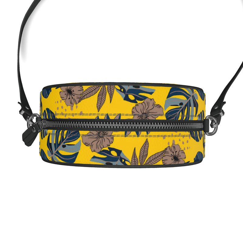 Gumdrop Bag - Nappa Leather - Midnight Monstera - Garden Ember