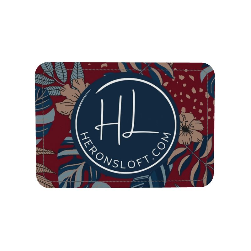 Gumdrop Bag - Nappa Leather - Midnight Monstera - Ruby Red