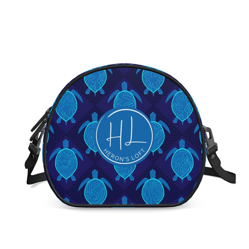 Gumdrop Bag - Nappa Leather - Topo Turtles - Blue Tide