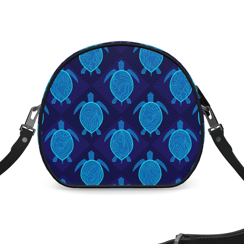 Gumdrop Bag - Nappa Leather - Topo Turtles - Blue Tide