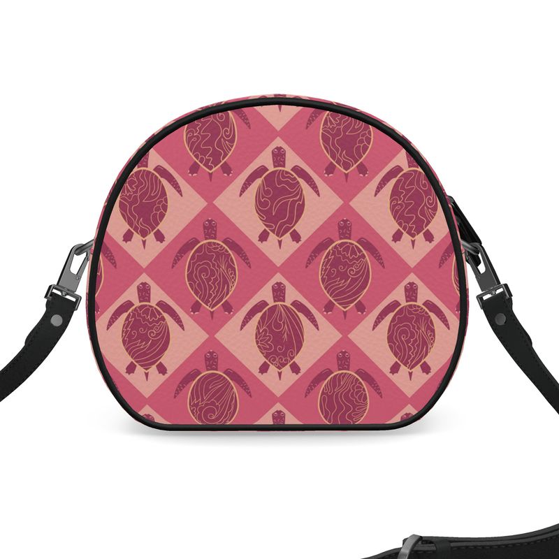 Gumdrop Bag - Nappa Leather - Topo Turtles - Pink Tide